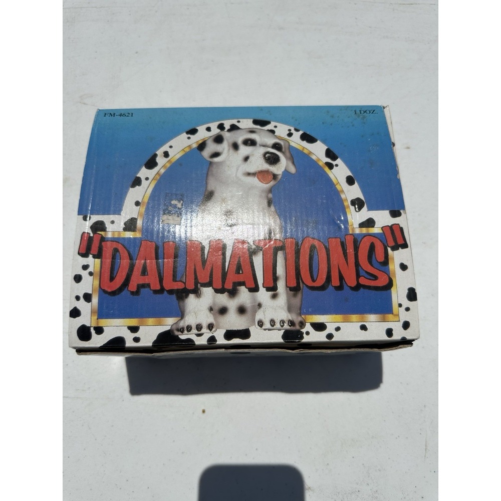 Vintage Lot of 12 Dalmatian Dog Figurines 90s Puppy Collectibles FM-4621 New